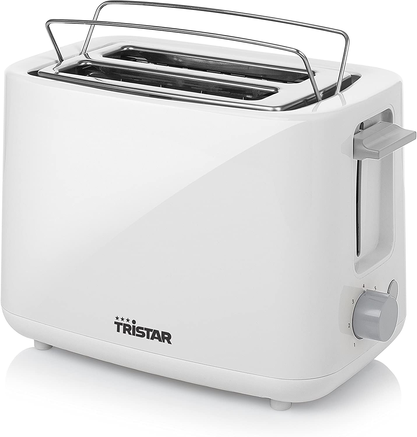 Tristar BR-1040 Toaster - 7 Levels - Integrated Bread Warmer, White