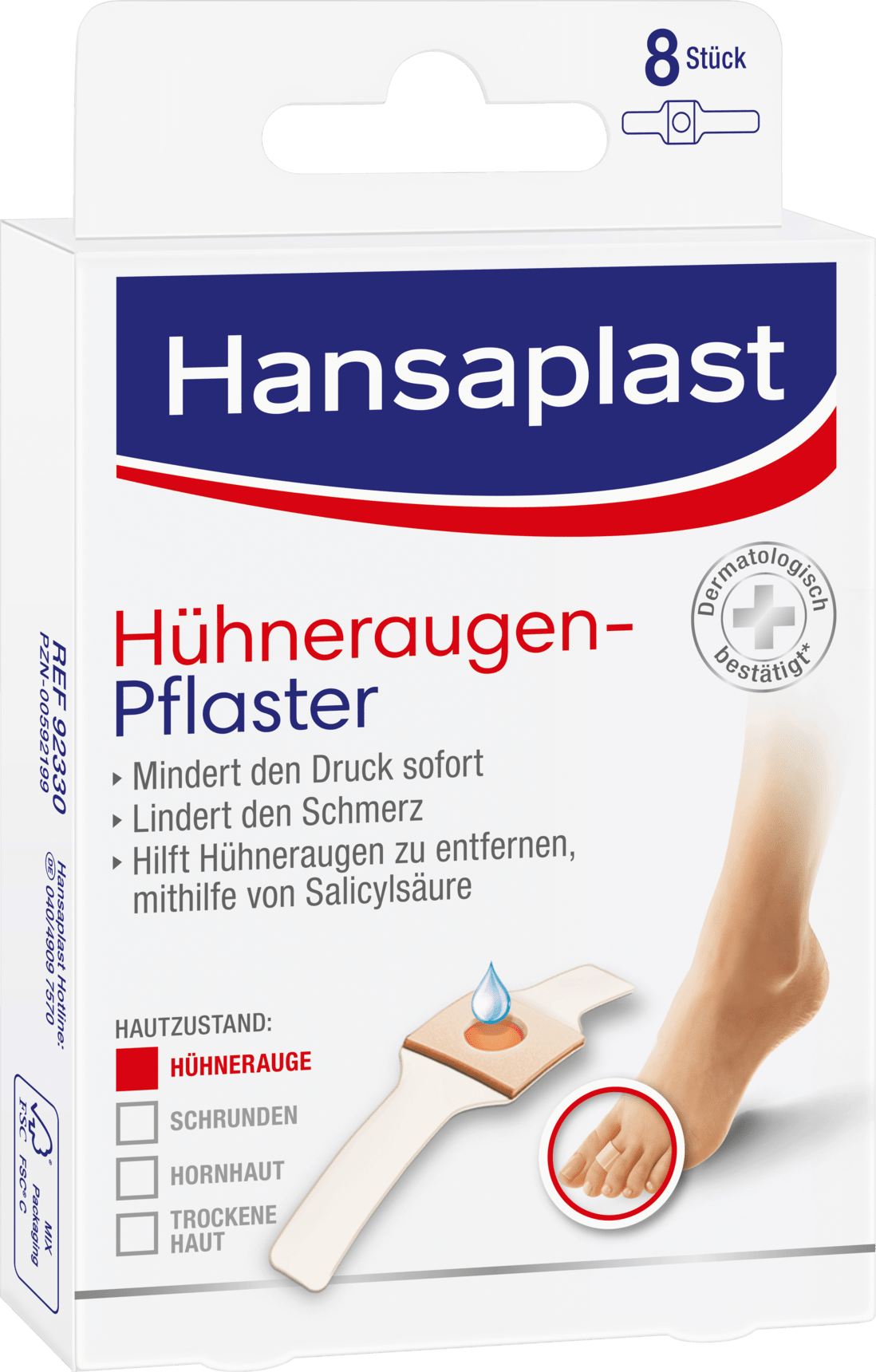 Hansaplast Chicken Eye Plaster, 8 St