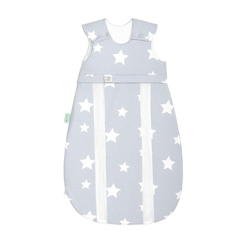 Odenwälder jersey sleeping bag prima klima White Stars Light Silver, Size: 70