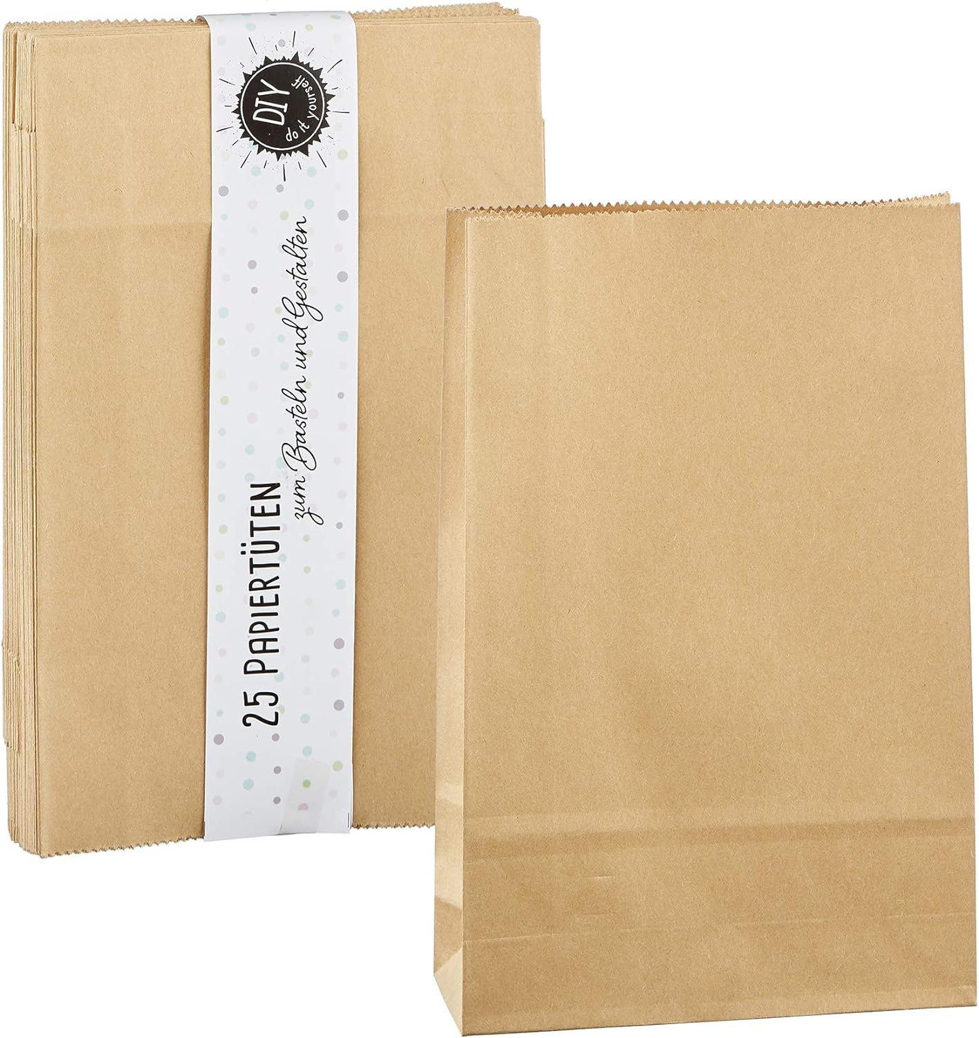 Annastore DIY 25 Paper Bags as Gift Bags or Advent Calendar for Filling - Gift Bags