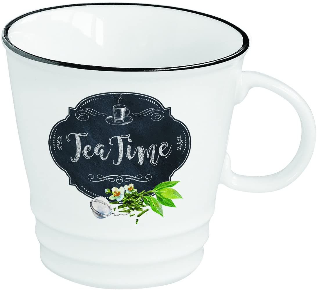 R2S 1603 Kibt Kitchen Basics Set Mugs 350 ml Porcelain White 8 x 8 x 9.5 cm