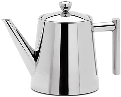 White 179123 Stainless Steel Teapot with Infuser Brilliantpoliert 1100ml