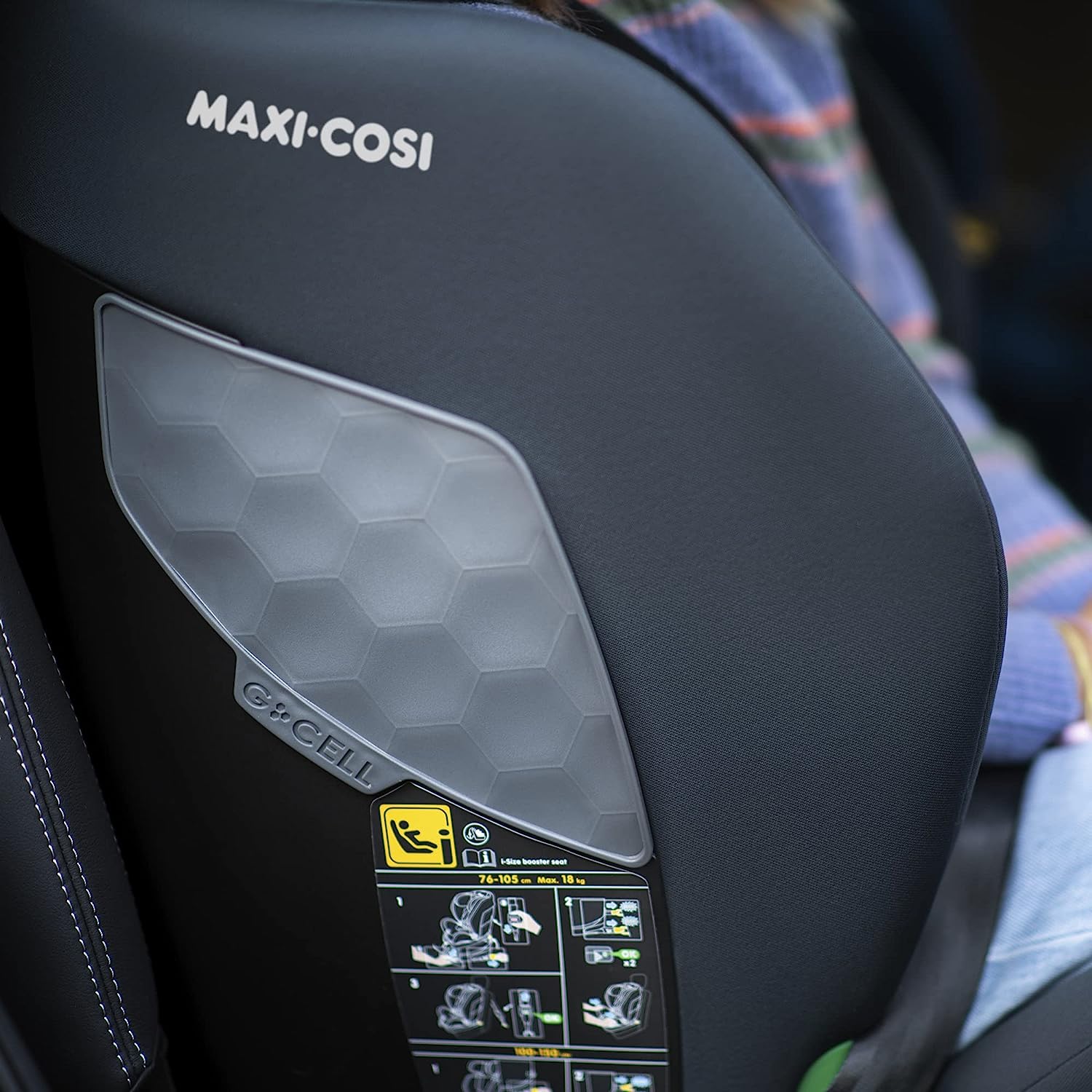 Maxi-Cosi Titan i-Size Growing Child Seat 15 Months - 12 Years 76 - 150 cm ISOFIX Child Seat, G-CELL Side Impact Protection, 5 Lying Positions, Adjustable Headrest, Basic Grey
