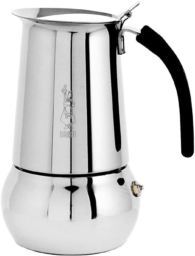 Bialetti Kitty Coffee Maker, Stainless Steel, 6 Cups