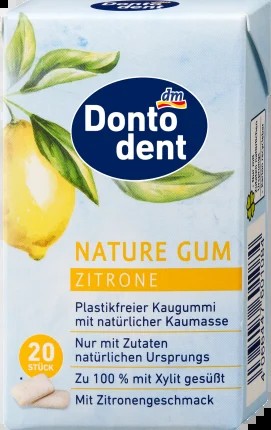 Dontodent Nature Gum Lemon, 20 pcs