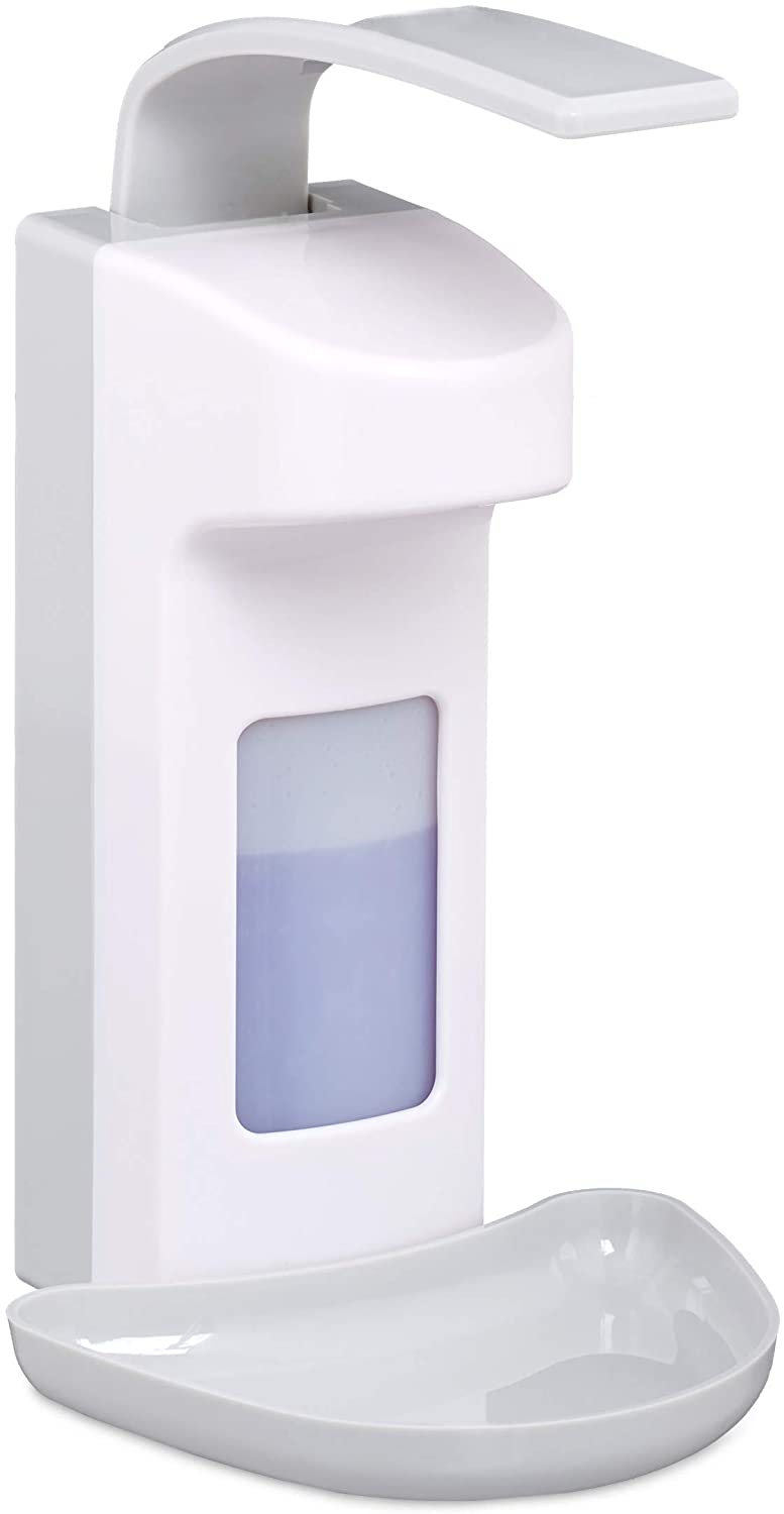 Relaxdays Disinfectant Dispenser With Drip Tray, Hygiene Wall Dispenser, Ha
