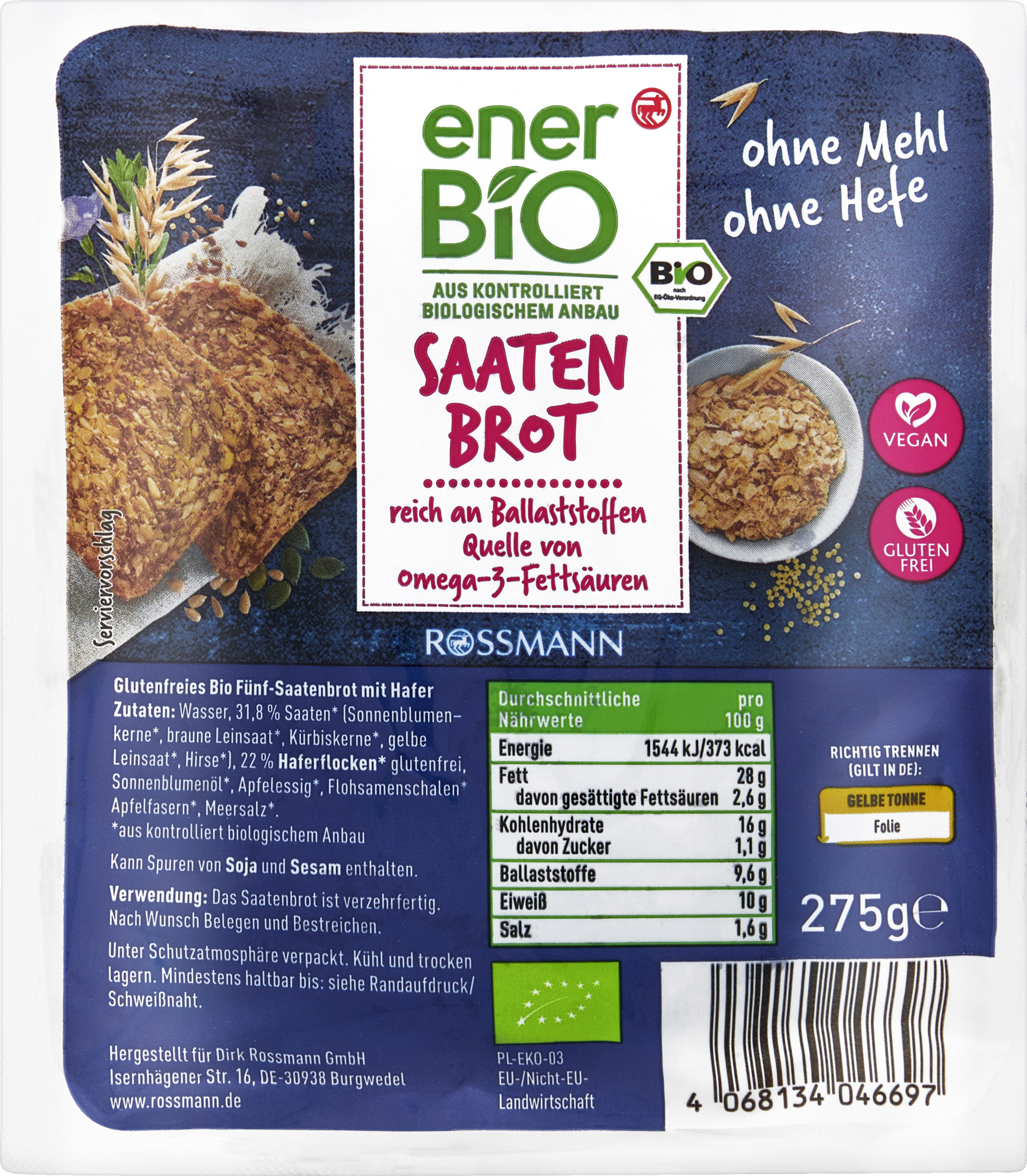 enerBiO Seed bread