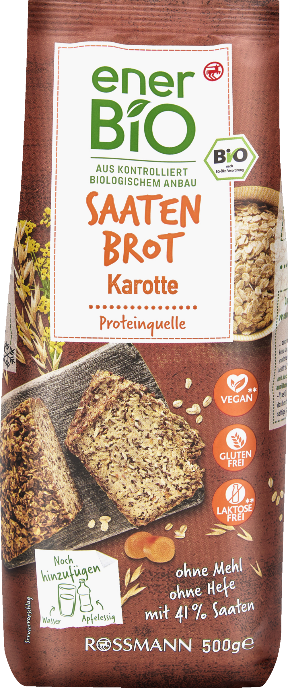 Seed bread carrot