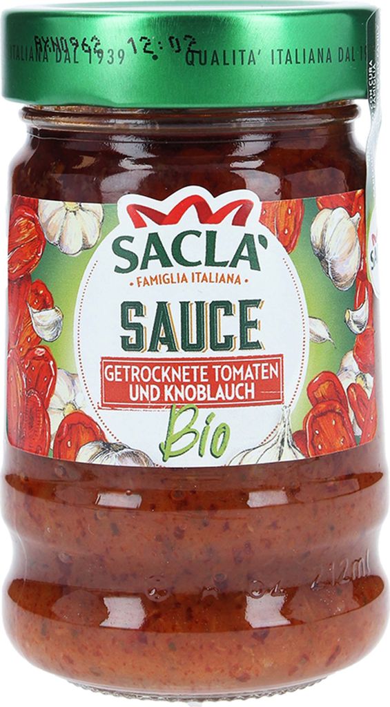 SACLÀSauce Getrocknete Tomaten und Knoblauch 190g