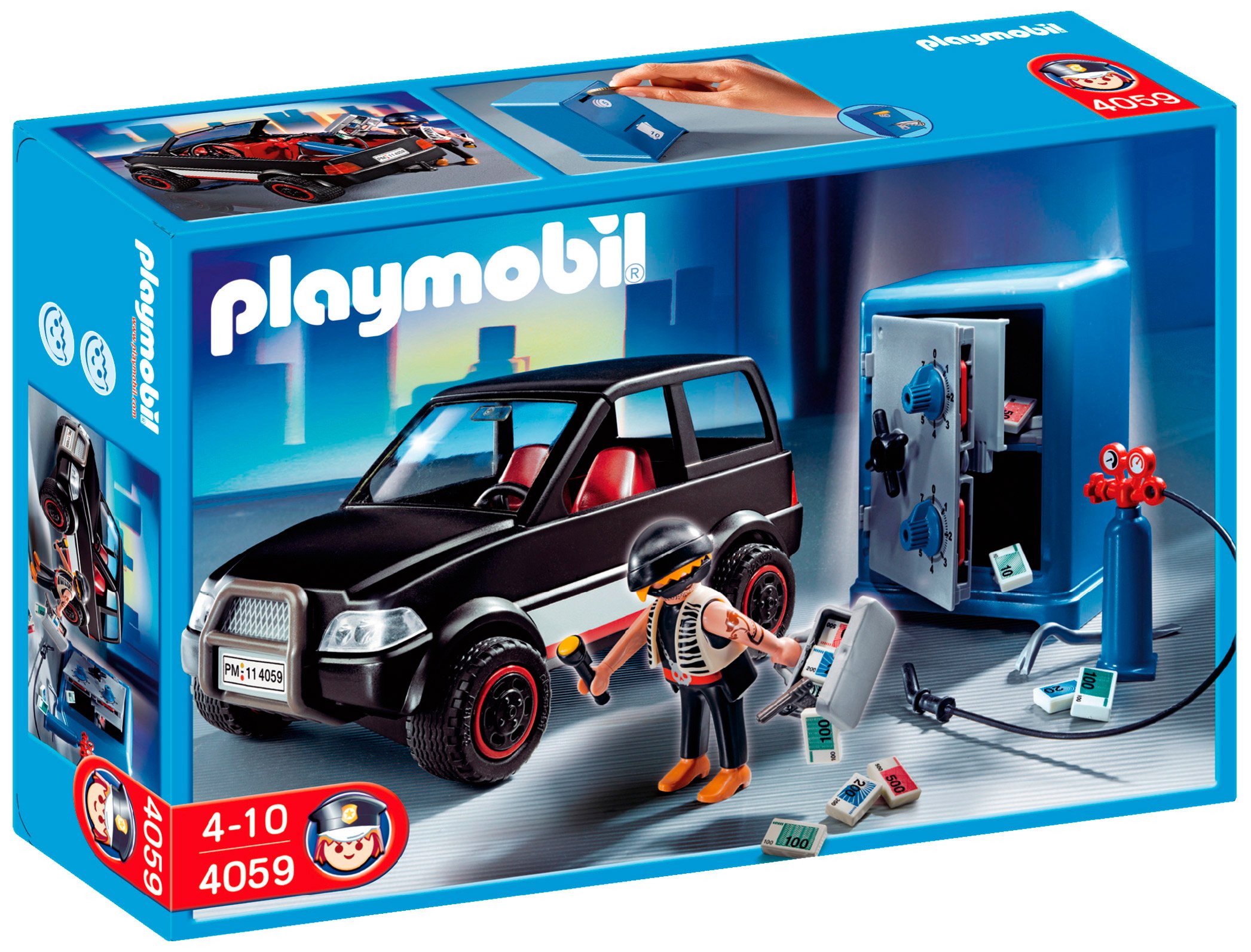 Playmobil Safe Cracker And Car Playset