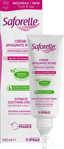 Saforelle Soothing Intimate Cream for Sensitive and Irritated Skin Tube 100ml