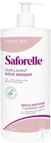 Saforelle mild washing solution pump bottle 1l