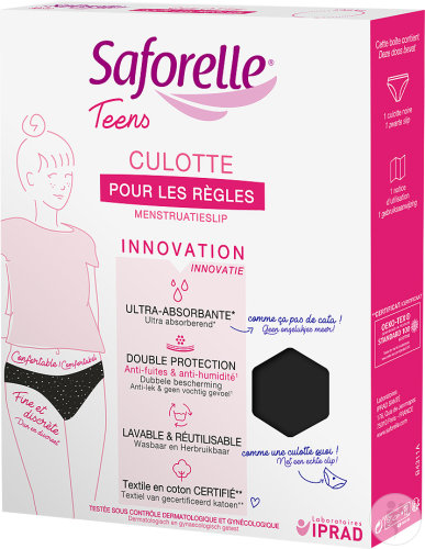 Saforelle Ultra Absorbent First Period Menstrual Panties Size XS 1 piece