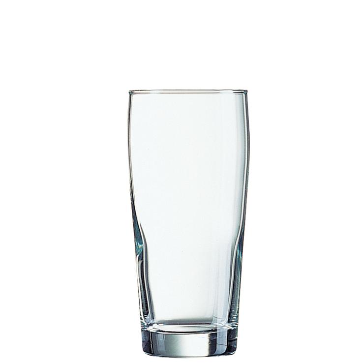 Juice, water and beer glass Willi 33 cl with filling line 0.25 ltr. |-|, contents: 330 ml, H: 142 mm, D: 68 mm