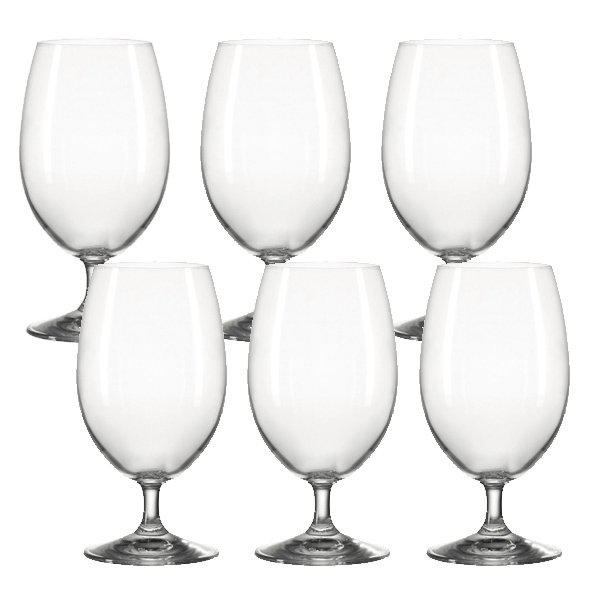 Juice glass water glass on foot Daily (set of 6) by Leonardo