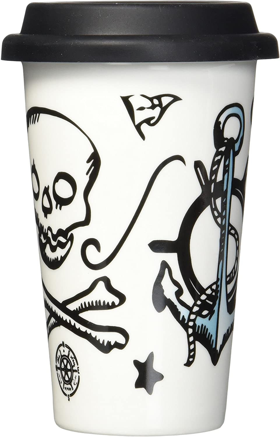 SagaformTattoo Porcelain Insulated Takeaway Travel Mug 5017102