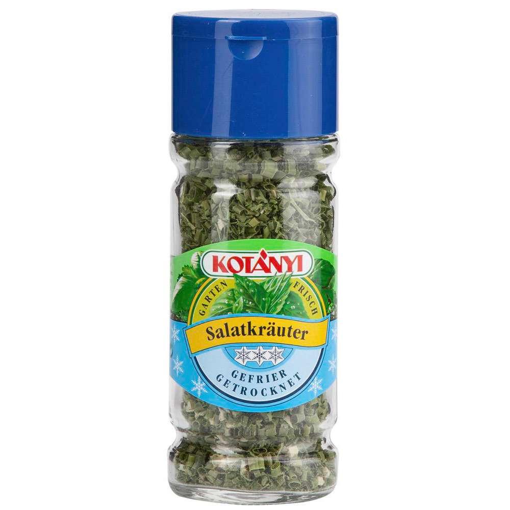 Salad herb seasoning, freeze-dried