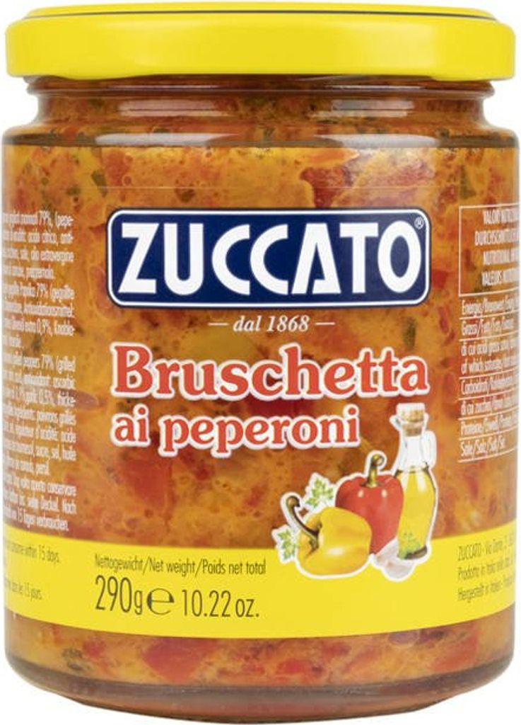 Salsa Bruschetta ai pepperoni 290g - Zuccato