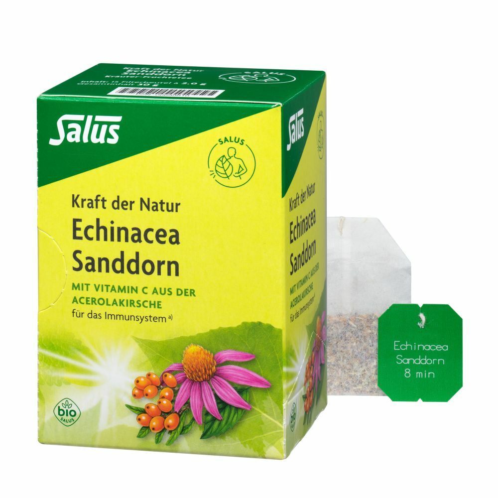 Salus® power of nature Echinacea sanddorn, herbal fruit tea tea