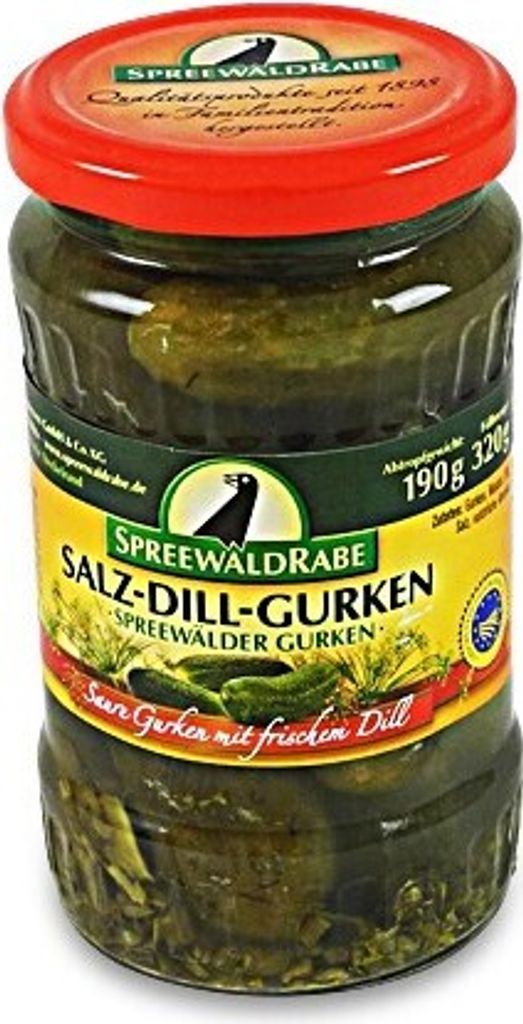 Salt and dill pickles from Spreewald-Rabe (370 ml glass)
