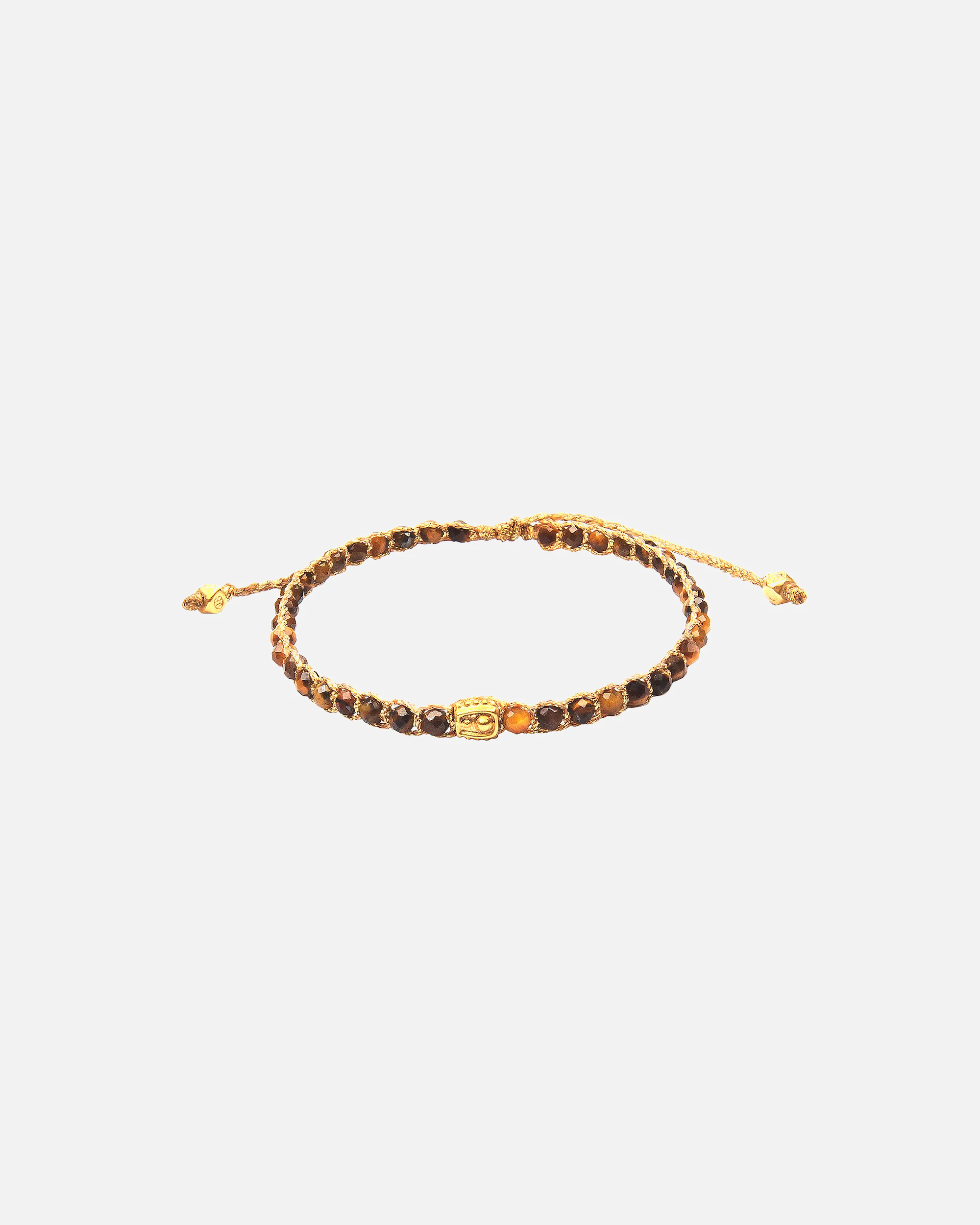 Samapura Bracelet Tiger Eye Bracelet | Gold thread