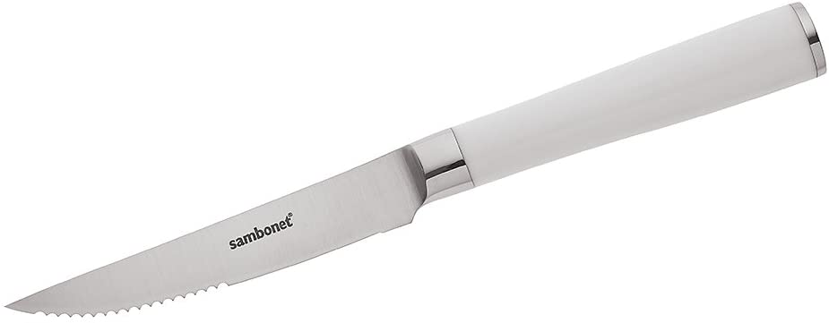 Sambonet Kitchen Knives - Stainless Steel, White, Steak Knife, 12 cm, Kitchen Knife, 51593-07