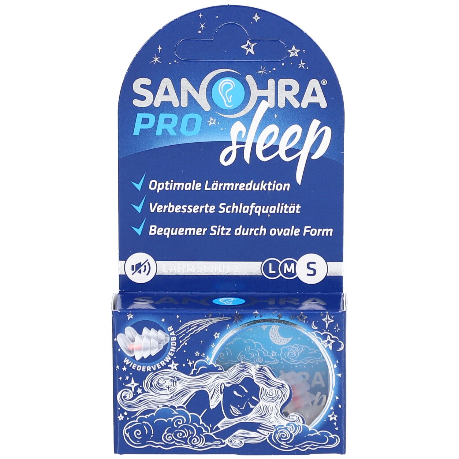SANOHRA® pro sleep earplugs S 7–9 mm