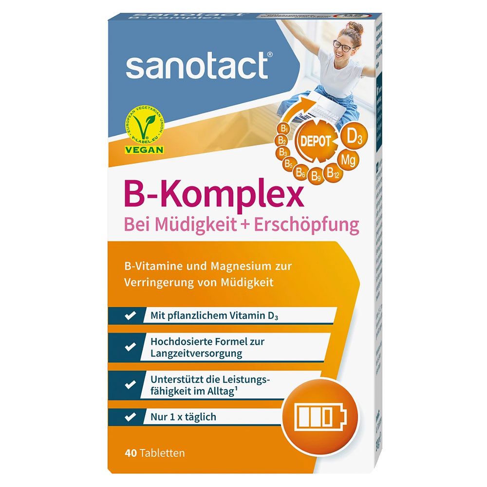Sanotact B complex for tiredness + exhaustion tablets
