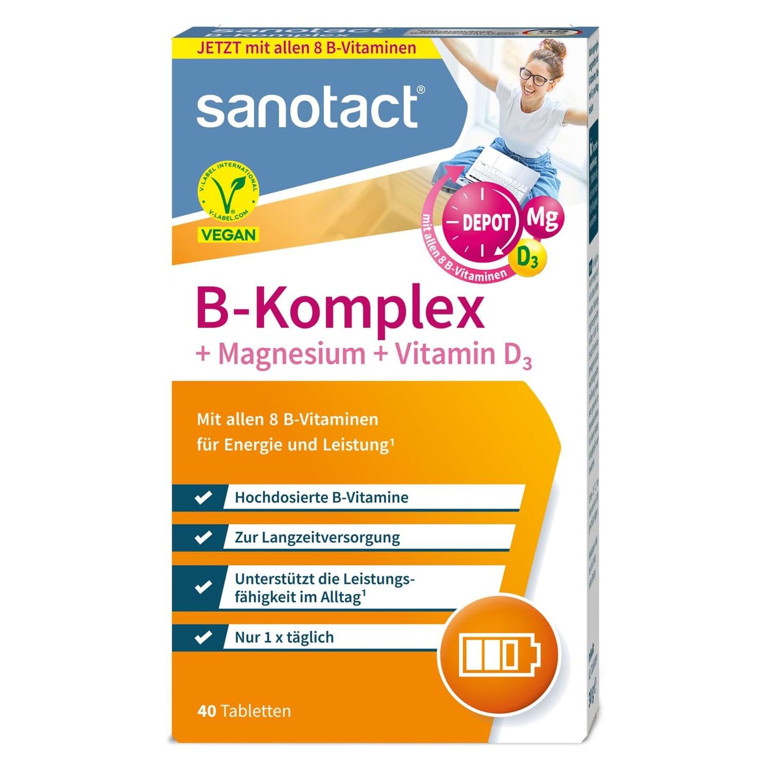 Sanotact B complex + magnesium + vitamin D3 tablets