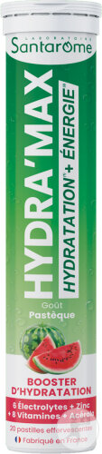 Santarome HydraMax Hydration + Energy Watermelon 20 Effervescent Tablets