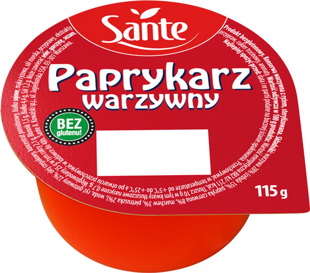 Sante Paprika Vegetables 115 G