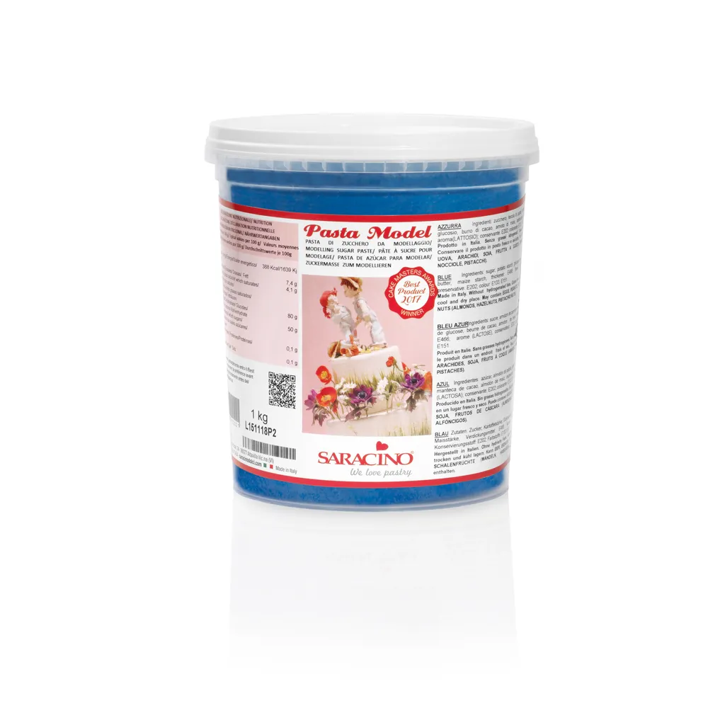 Saracino Pasta Model 1 kg BLUE dark modeling clay