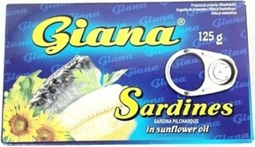 Sardines in oil 125g Giana
