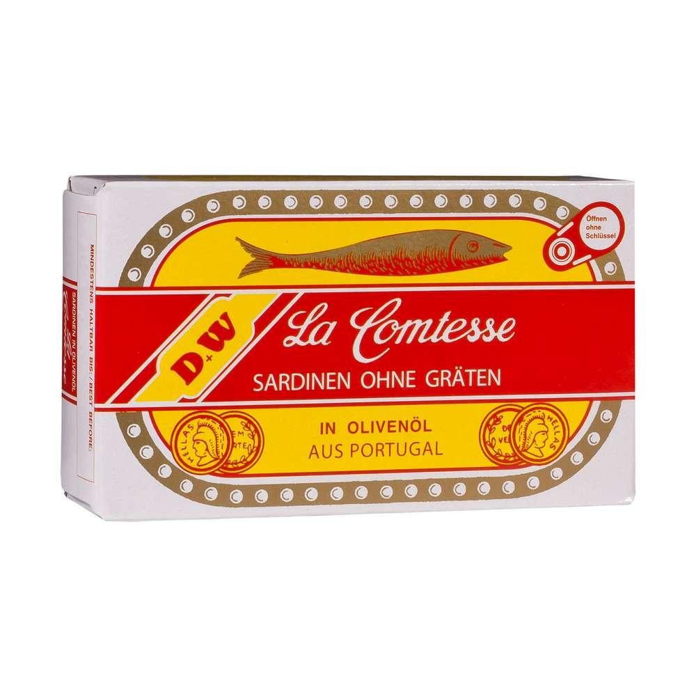 Sardines, in olive oil, boneless