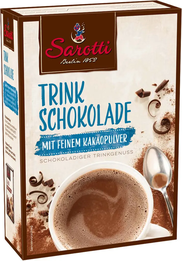 Sarotti drinking chocolate a chocolatey drinking pleasure 250g 5-pack