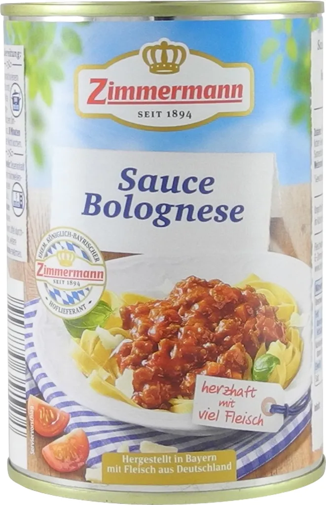 Sauce Bolognese von Zimmermann (400 ml)