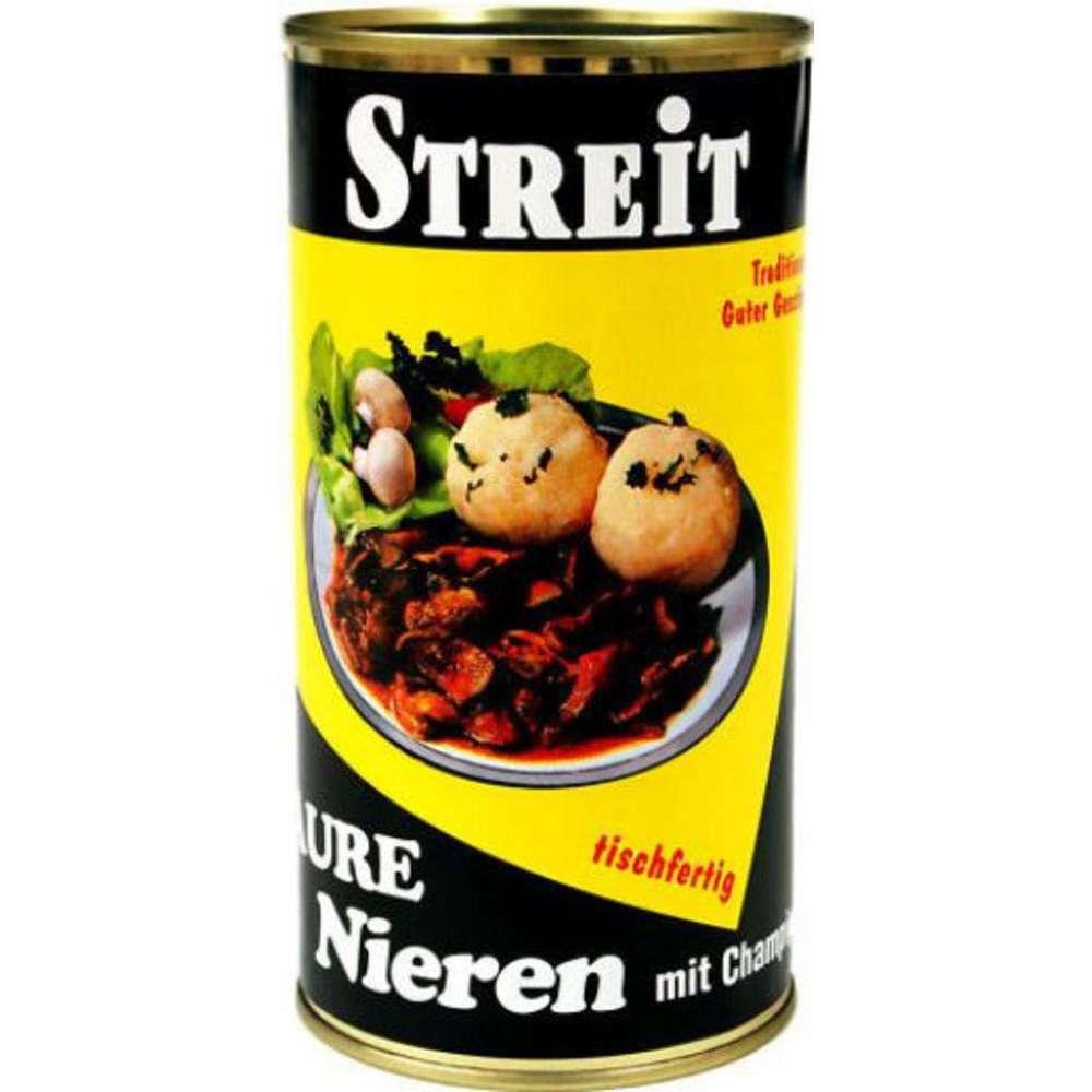 Sour kidneys with mushrooms