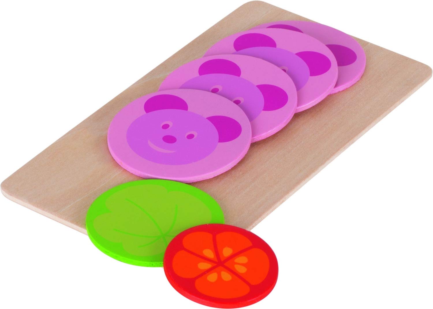 Goki Sausage Meat Sausage With Bears, 4 Panels, 1 Lettuce, 1 Tomato Disc