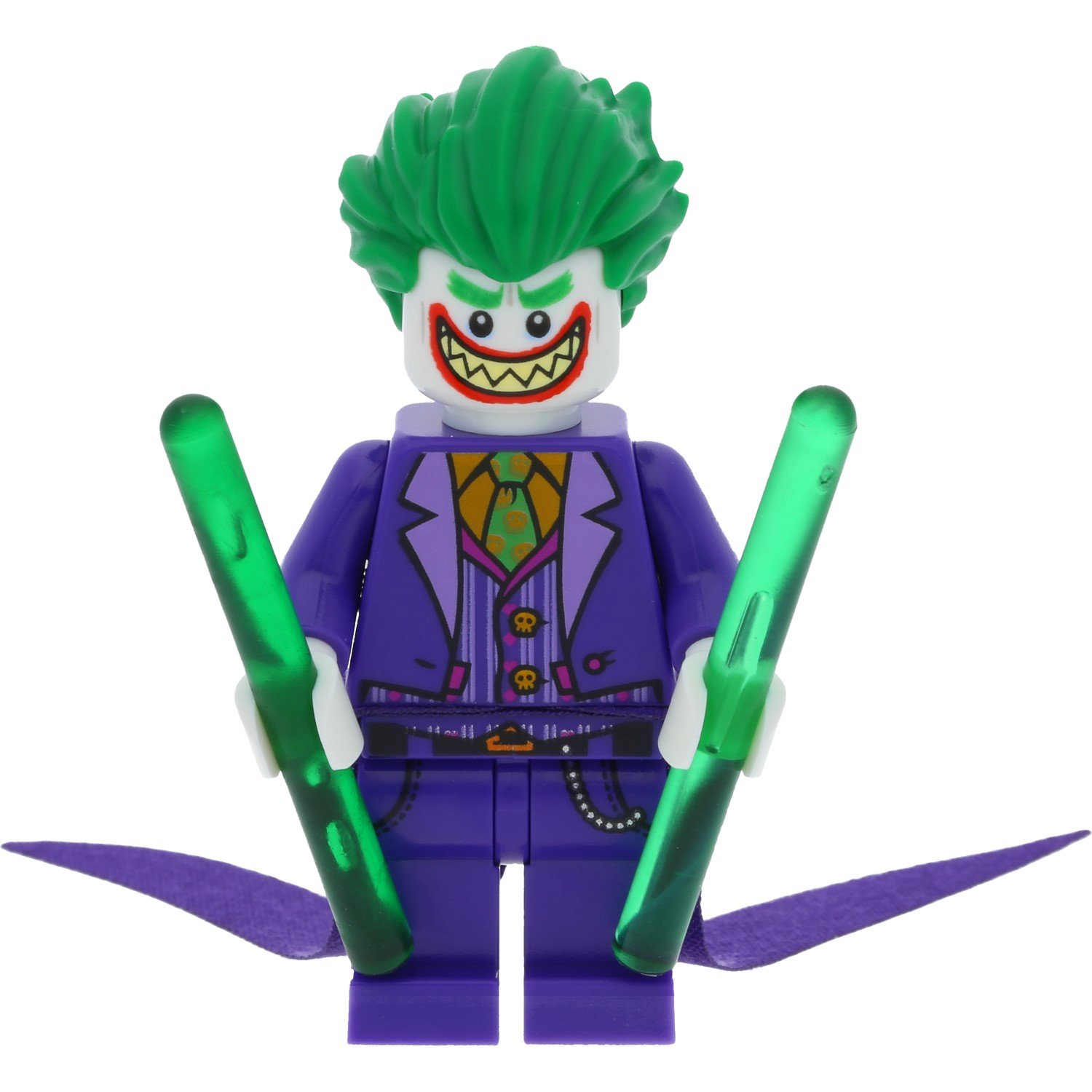 Lego Batman Mini Figure The Joker With Long Cape Set 70900 + 2X Galaxy Arms