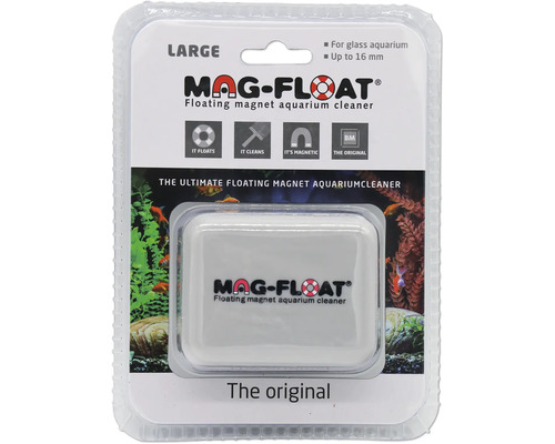 Window cleaner Mag-Float algae magnet large aquarium algae magnet floating approx. 8.5 x 6.5 x 5.5 cm glass thickness up to 16 mm