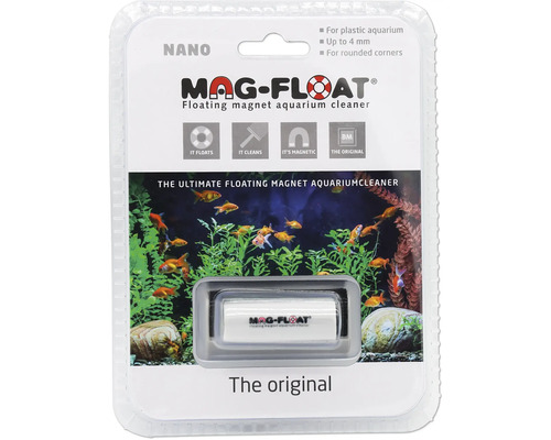 Window cleaner Mag-Float algae magnet nano aquarium algae magnet floating approx. 6.2 x 5.8 x 2.8 cm glass thickness up to 4 mm