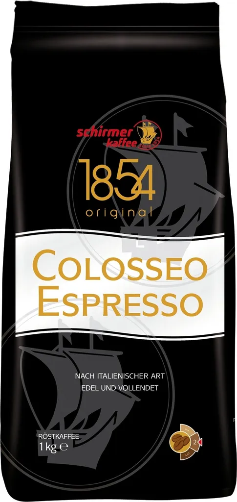 Schirmer Colosseo Espresso Beans mild, aromatic 1000g
