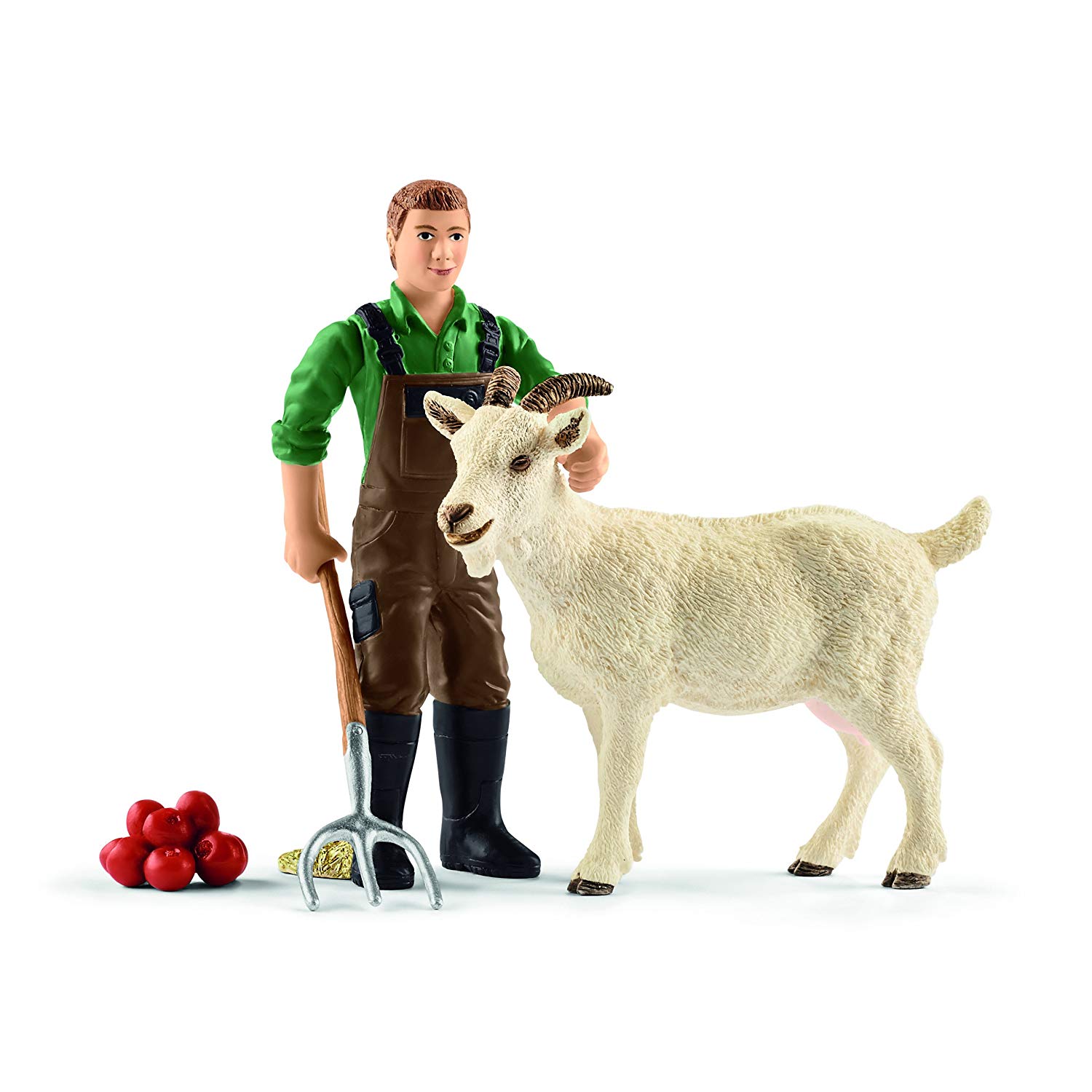 Schleich 42375 – Farmer With The Goat Figure