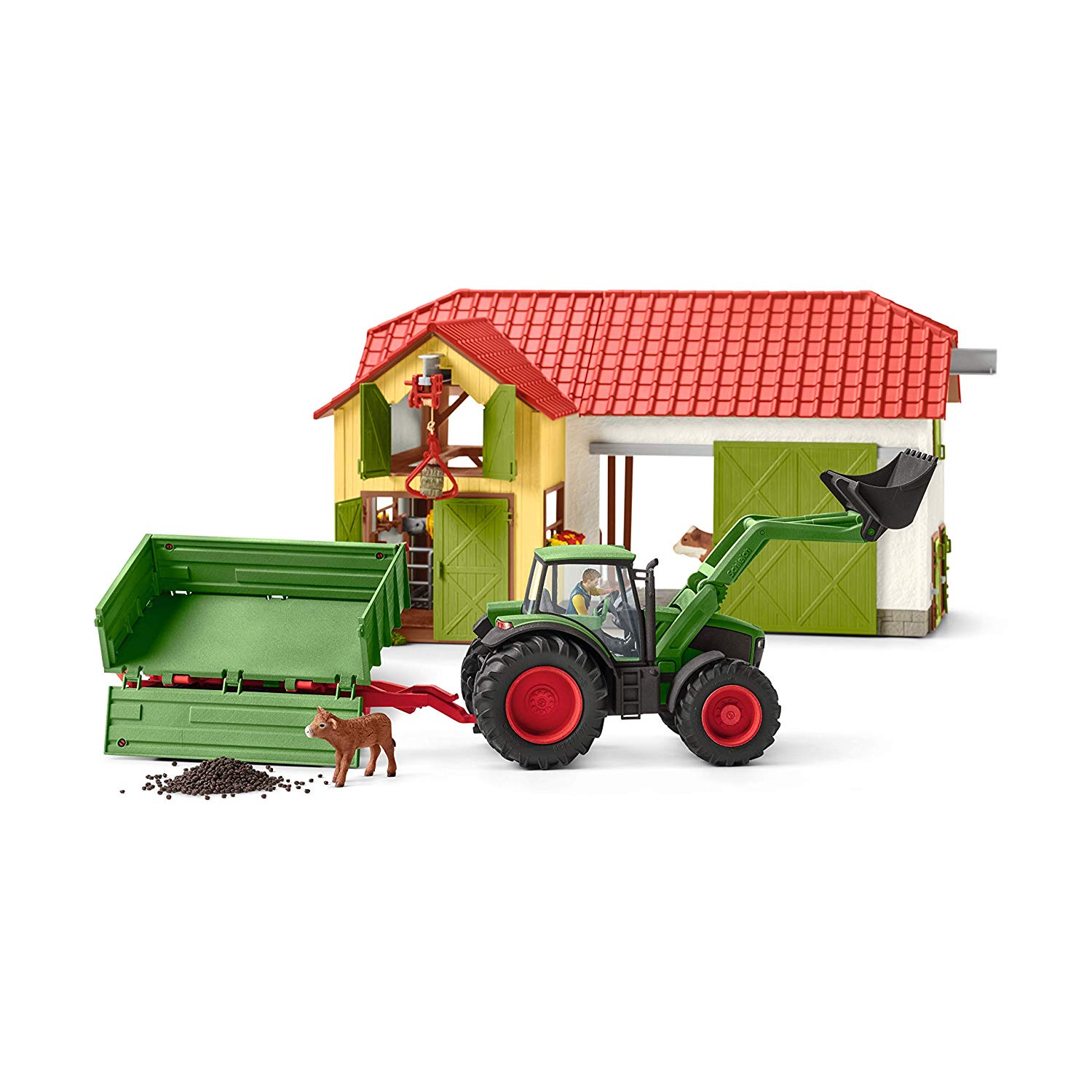 Schleich 42379 –Tractor With Trailer Toy