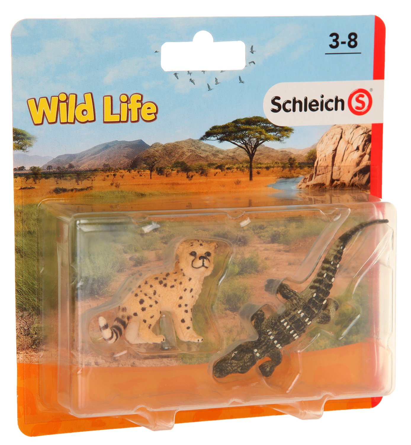 Schleich Wild Life Kids Plastic Multi Coloured Wild Life 2Pack2 87394
