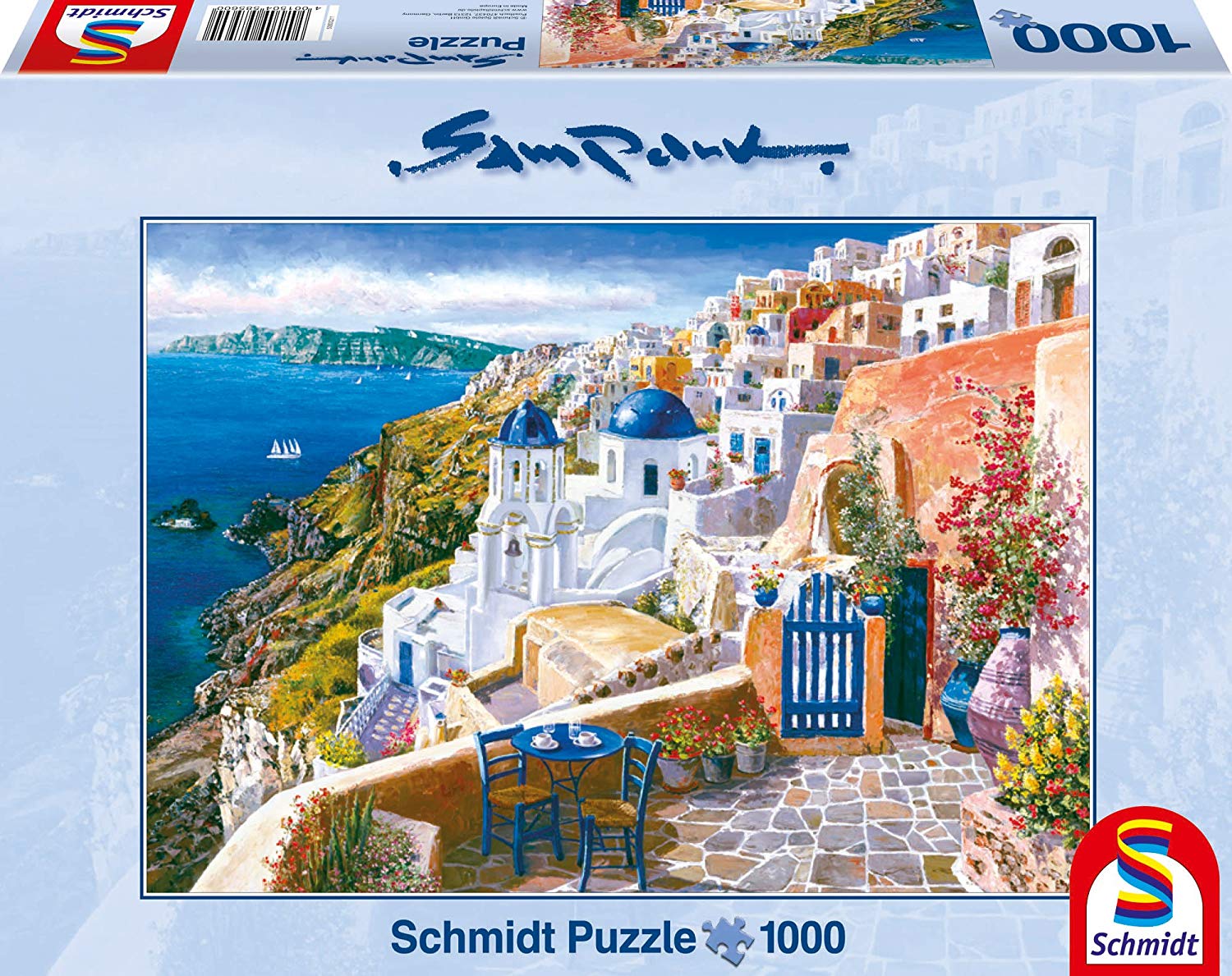 Jigsaw Puzzle View of Santorini by Sam Park Piece