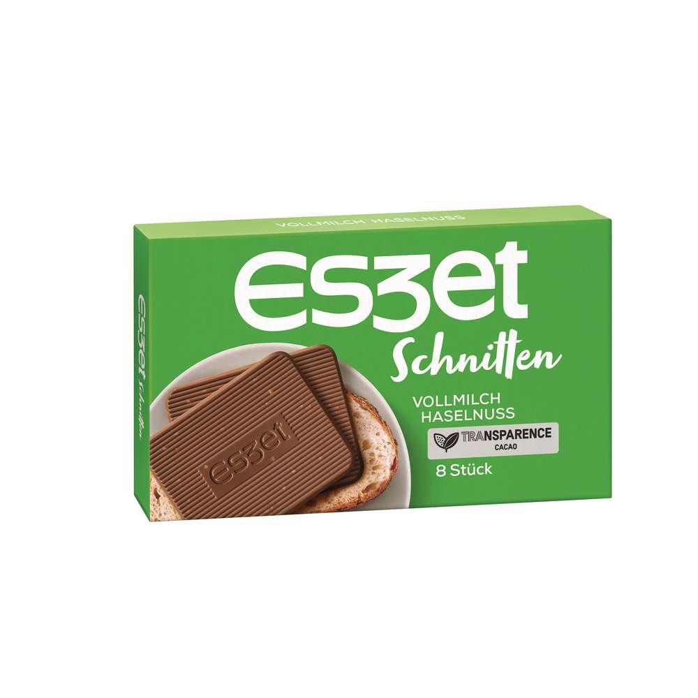 Chocolate slices, whole milk hazelnut
