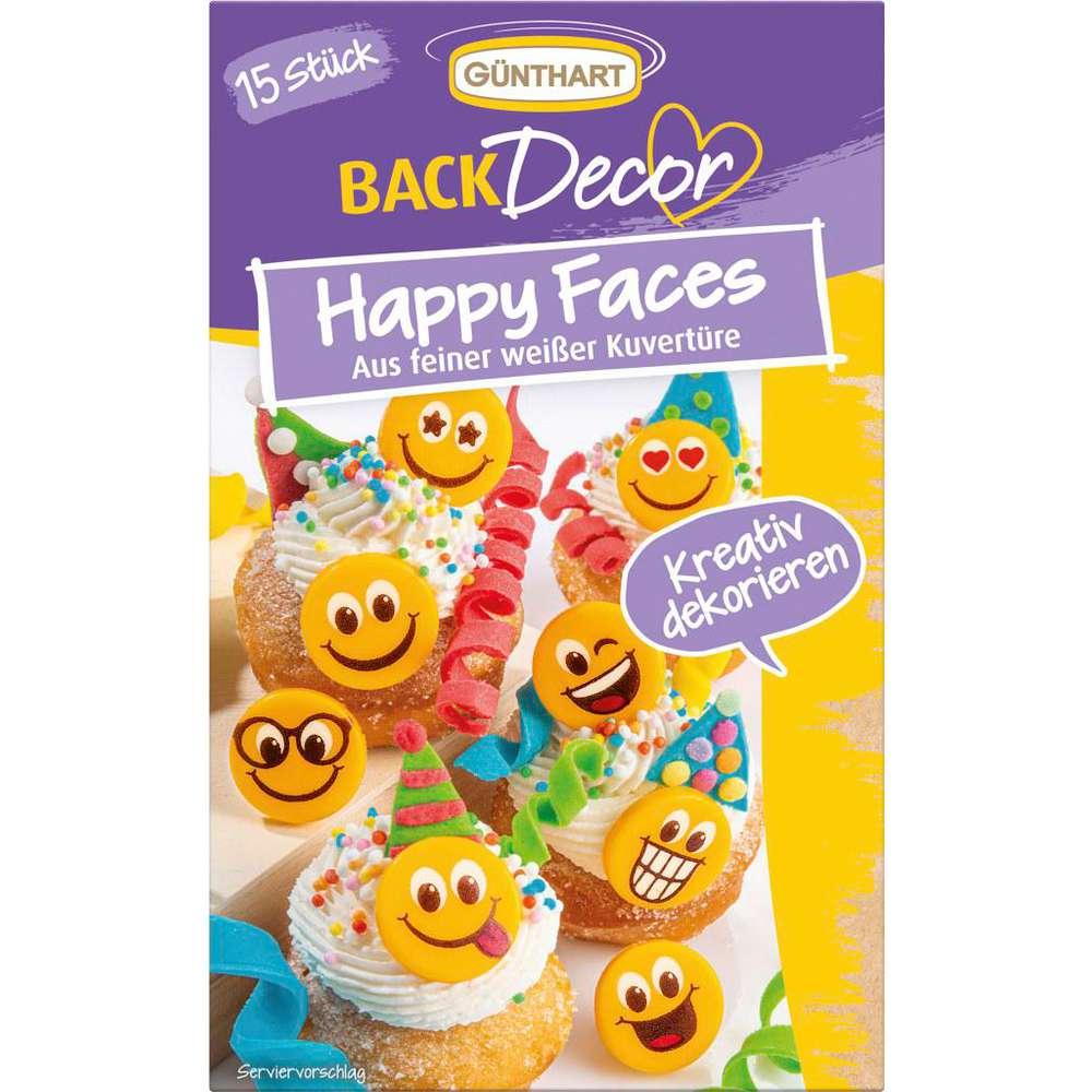 Chocolate Happy Faces, white couverture
