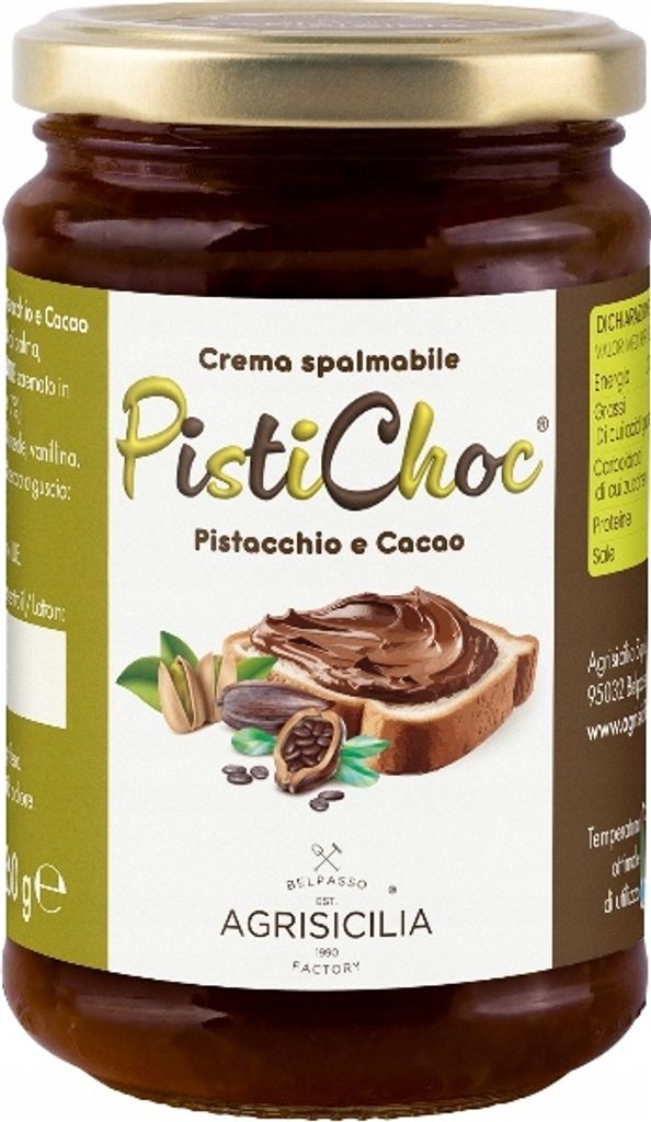 Schokoladen-Pistazien-Creme 360g - Agrisicilia