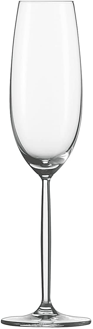Schott Zwiesel 104100 220 ml, H 25,3 cm Diva Wine Glass/Champagne Flute, Clear (Pack of 1)